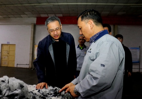 凯时AG集团党委副书记、副董事长、总司理 杨瑞刚到恒新公司调研